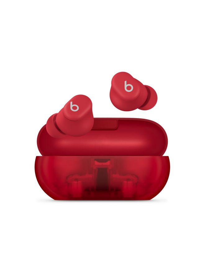 Beats Solo Buds - True Wireless Earbuds - Transparent Red