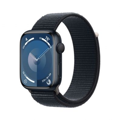 Apple Watch Series 9 GPS, 45mm Midnight with Midnight Sport Loop