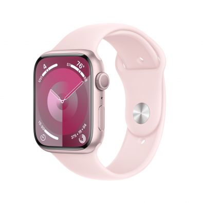 Apple Watch Series 9 GPS, 41mm Pink Light Pink Sport Band M/L